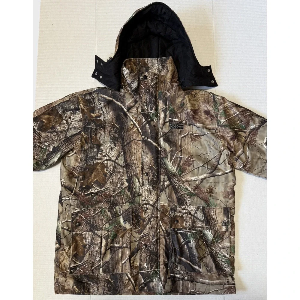ONYX - Men's AP Realtree Camo 3 in 1‎ Shell Hooded Hunting Jacket - Large